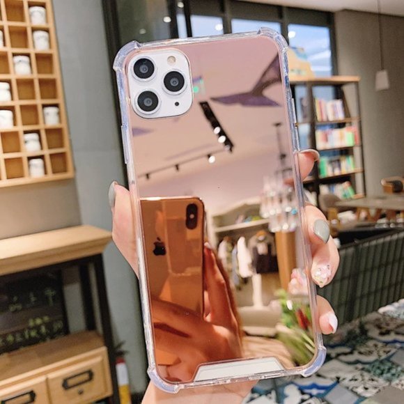 NEW iPhone 12/11/Pro/Max/XR Mirror Anti-Knock case - Picture 4 of 6